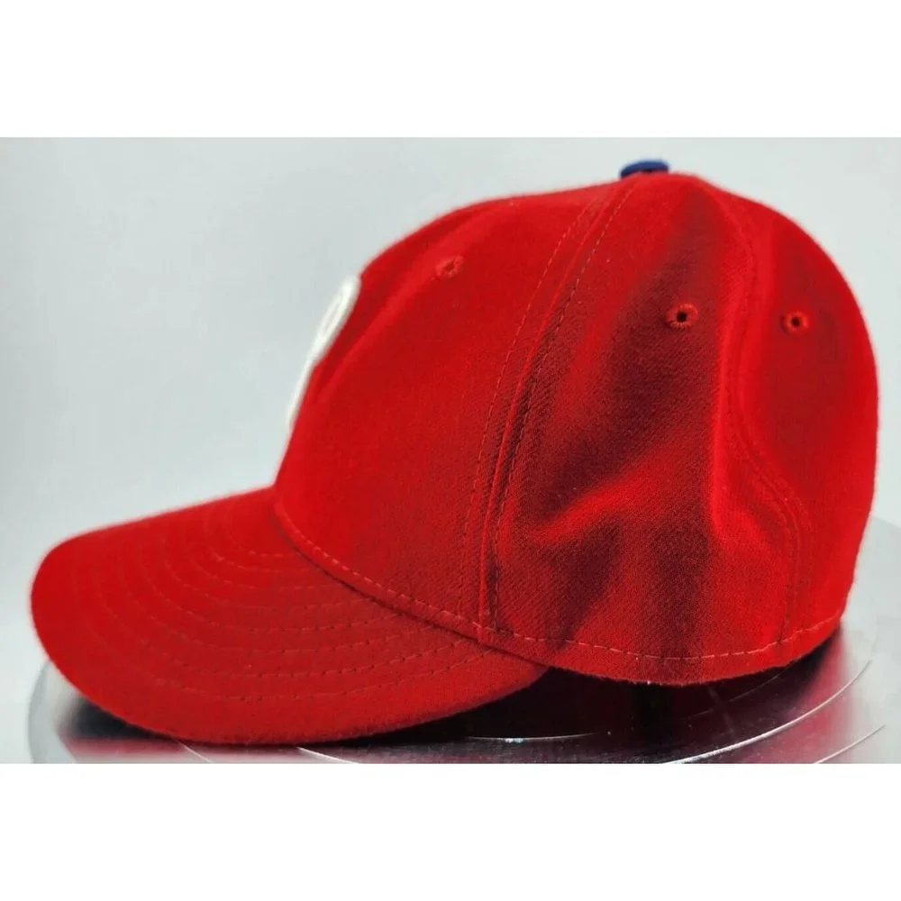 New Era‎ Cool Base 59FIFTY MLB Philadelphia Phillies Red Fitted Hat Cap Size 7